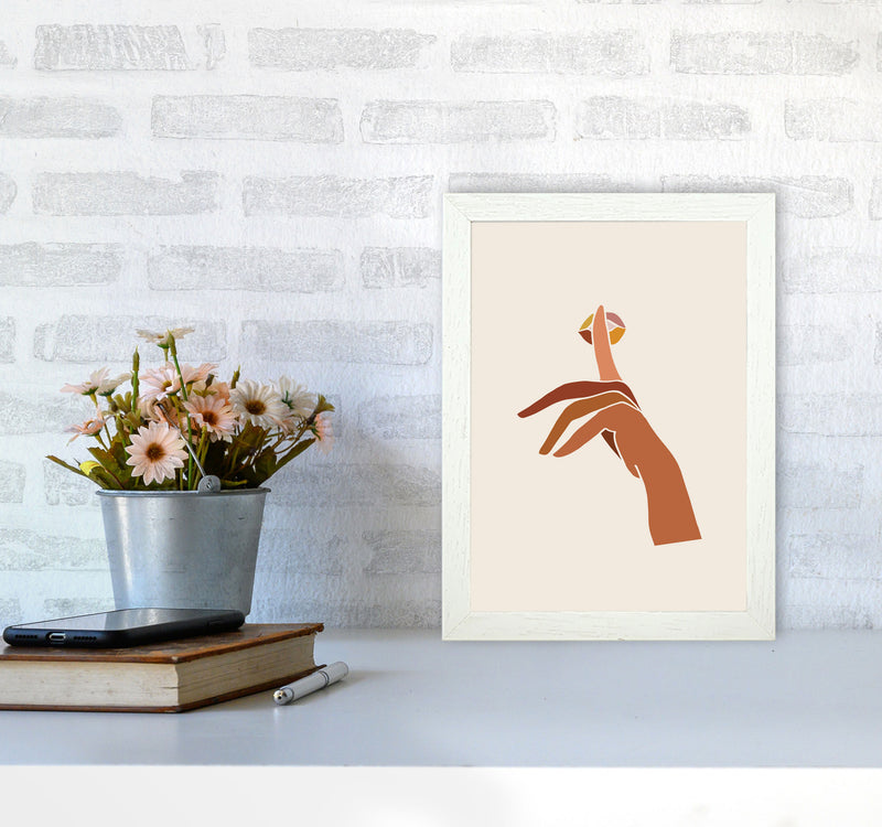 Shhh1 Mosaic Earthly By Planeta444 A4 Oak Frame