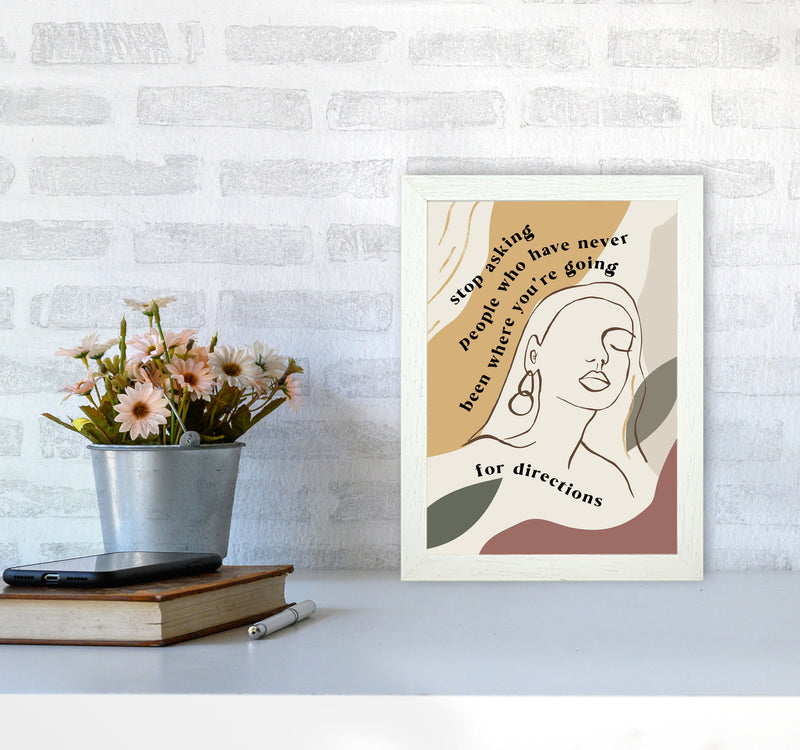 Stop Asking People By Planeta444 A4 Oak Frame