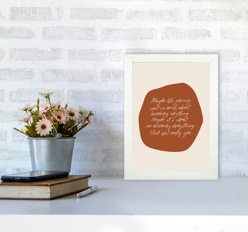 Maybe The Journey By Planeta444 A4 Oak Frame
