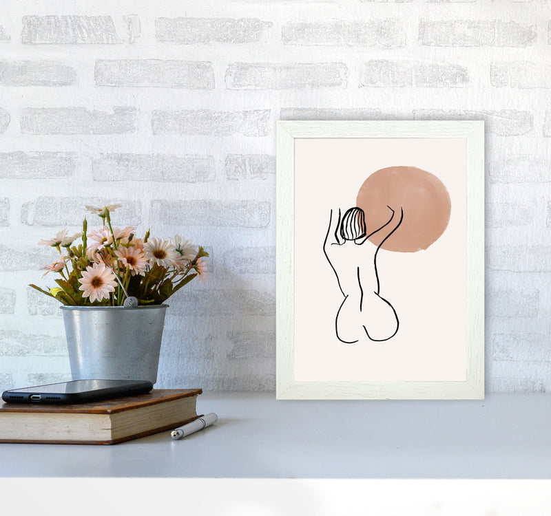 Line Nudes Back1 By Planeta444 A4 Oak Frame