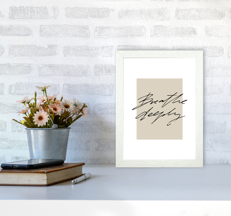 Breathe Deeply By Planeta444 A4 Oak Frame