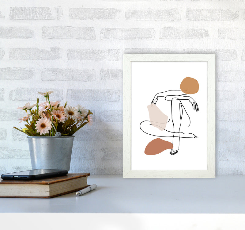 Sitting Legs Arms Crossed Stains Earth Colors By Planeta444 A4 Oak Frame