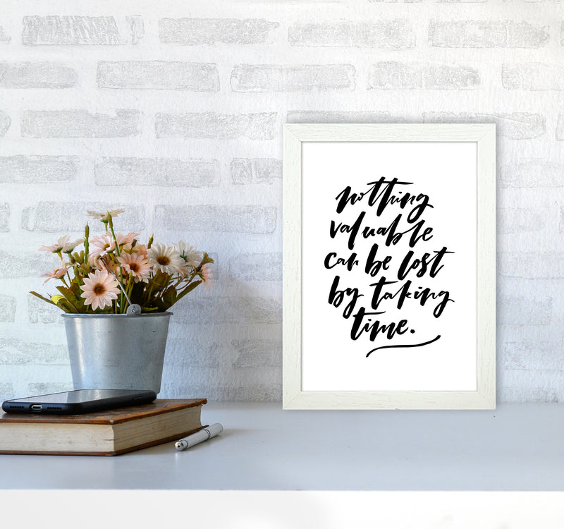 Nothing Valuable Can Be Lost By Planeta444 A4 Oak Frame