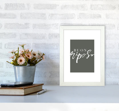 Buon Riposo Pewtergreen Color By Planeta444 A4 Oak Frame