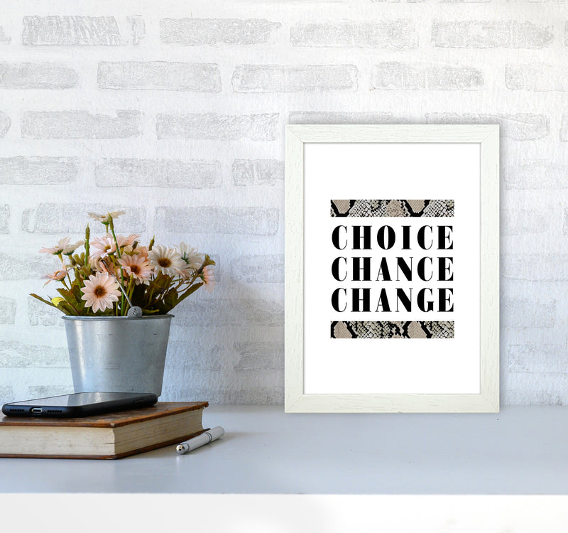 Choice Chance Change Snake By Planeta444 A4 Oak Frame