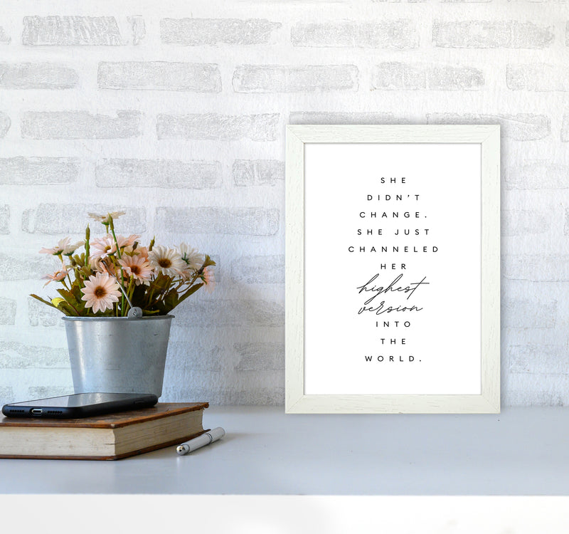 She Didnt Change Type By Planeta444 A4 Oak Frame