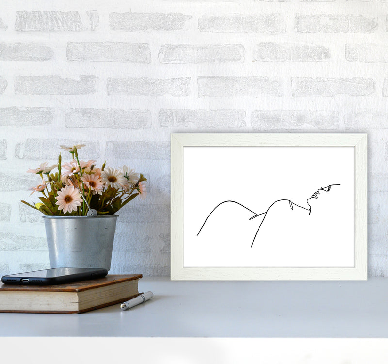 Female Lying One Side By Planeta444 A4 Oak Frame