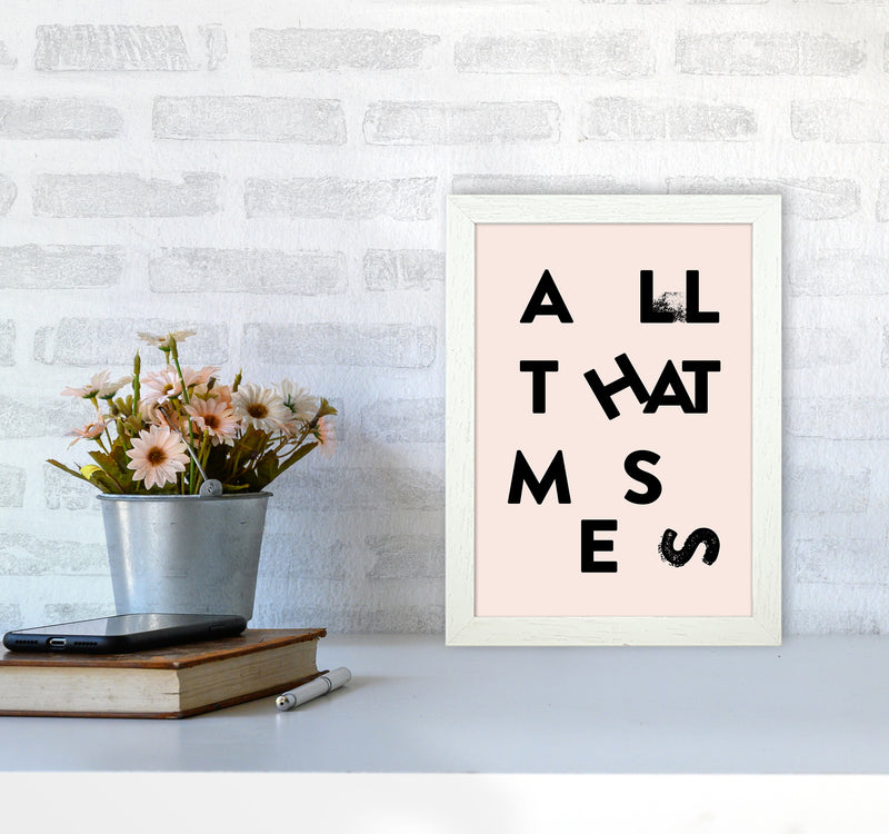 All That Mess Black By Planeta444 A4 Oak Frame