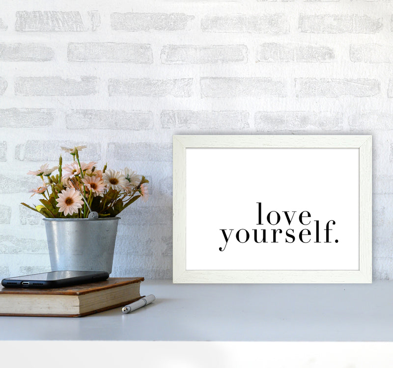 Love Yourself Type By Planeta444 A4 Oak Frame