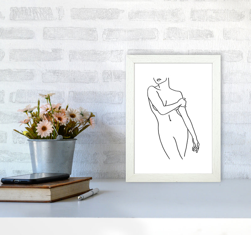 Female Front Pose By Planeta444 A4 Oak Frame