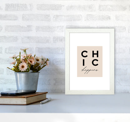 Chic Happens3 By Planeta444 A4 Oak Frame