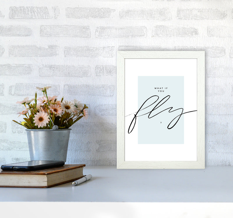 What If You Fly By Planeta444 A4 Oak Frame