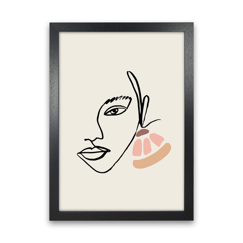 Boho Face With Earrings Sketch1 By Planeta444 Black Grain