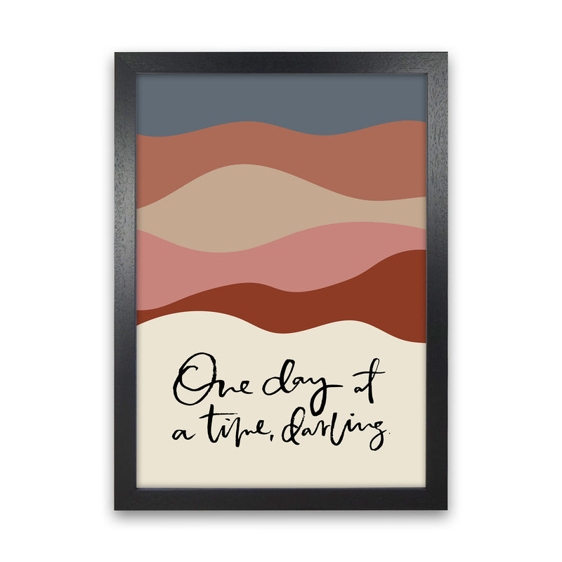 One Day At A Time Abstract By Planeta444 Black Grain