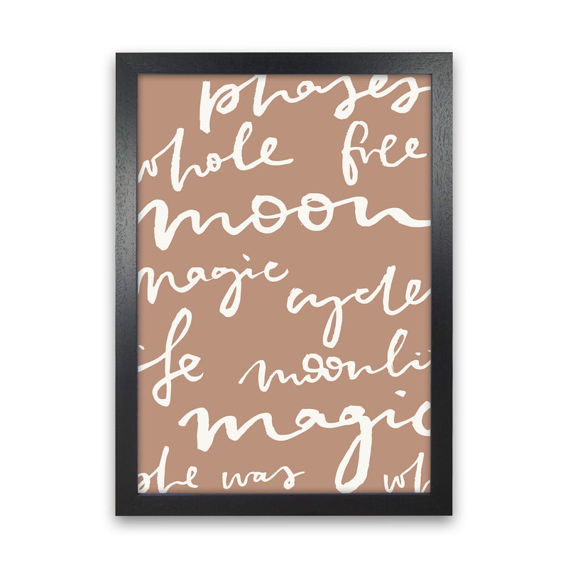 Moon Words Big Lettering By Planeta444 Black Grain