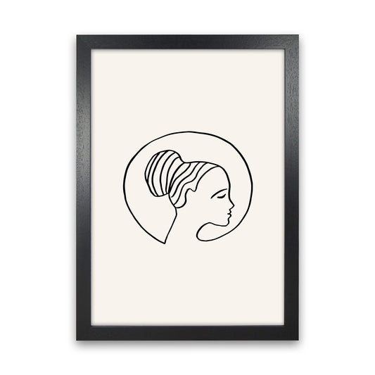 Delicate Face Circle2 By Planeta444 Black Grain