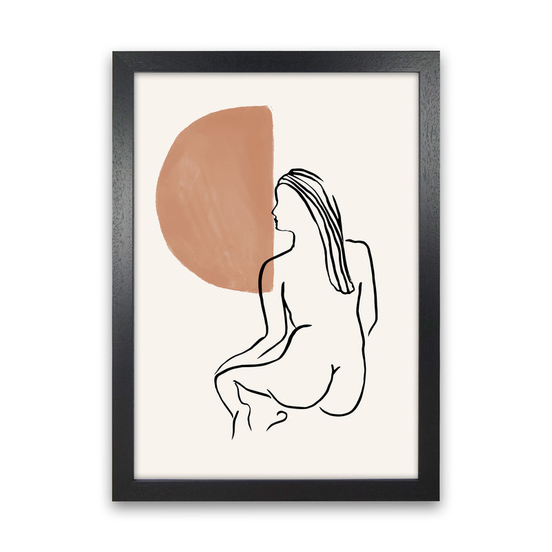 Line Nudes Back2 By Planeta444 Black Grain