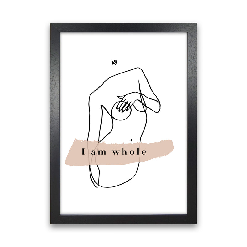 Covering Breasts With One Hand I Am Whole By Planeta444 Black Grain