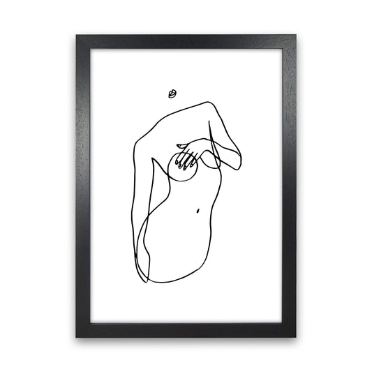 Covering Breasts With One Hand By Planeta444 Black Grain