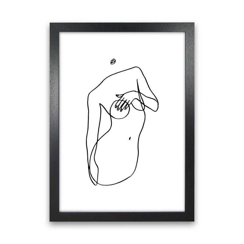 Covering Breasts With One Hand By Planeta444 Black Grain