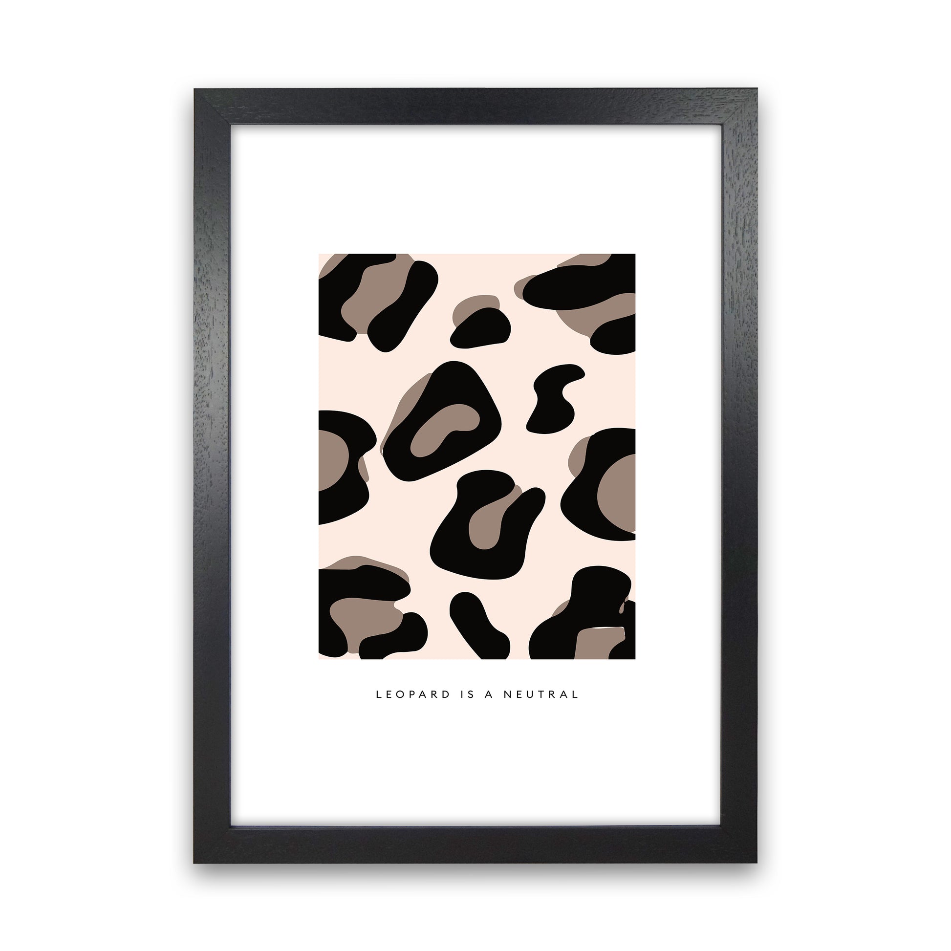 Big Leopard Powder Rose By Planeta444 Black Grain