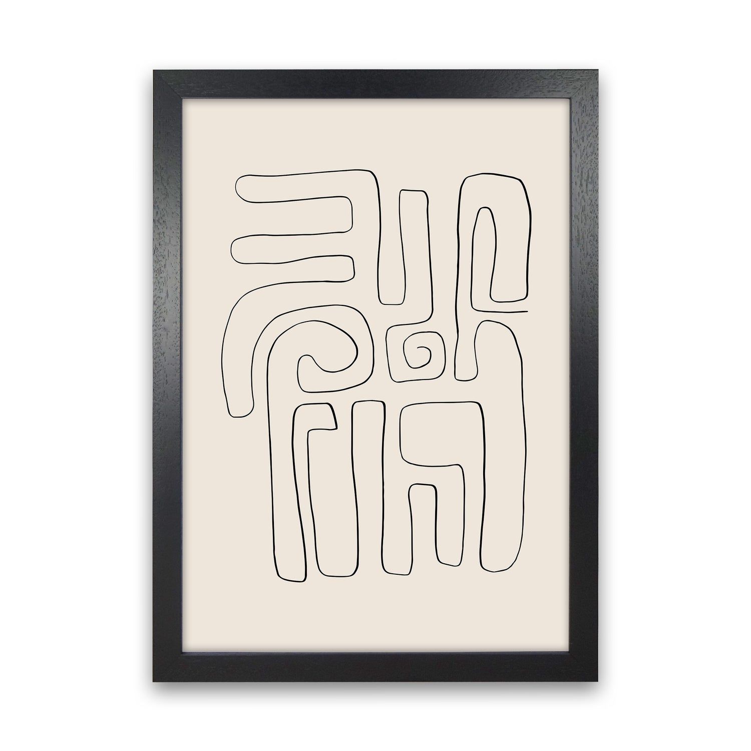 Abstract Line Doodles2 By Planeta444 Black Grain