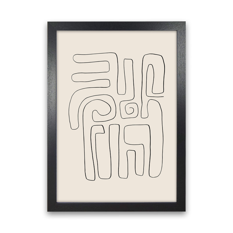 Abstract Line Doodles2 By Planeta444 Black Grain