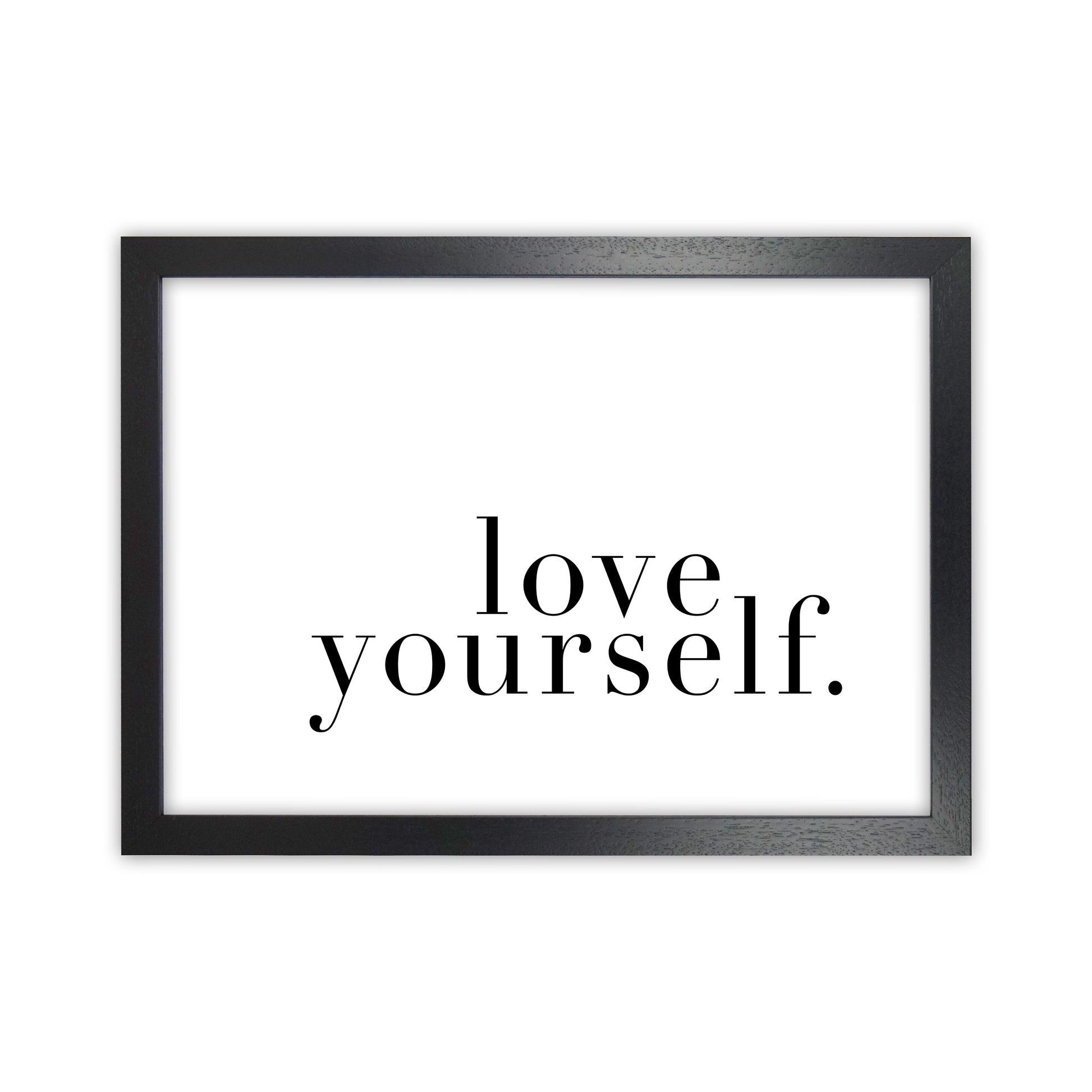 Love Yourself Type By Planeta444 Black Grain