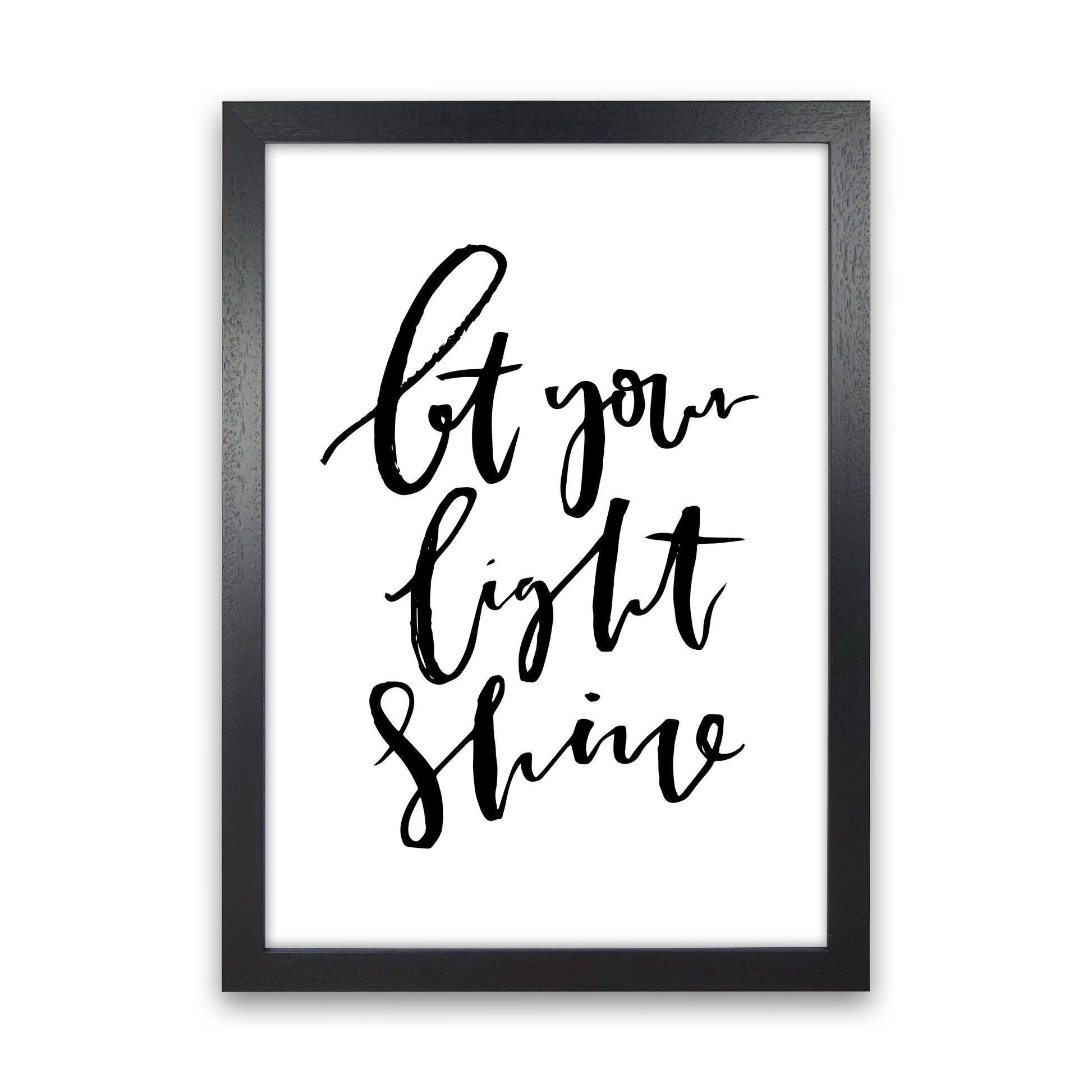 Let Your Light Shine By Planeta444 Black Grain