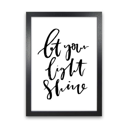 Let Your Light Shine By Planeta444 Black Grain