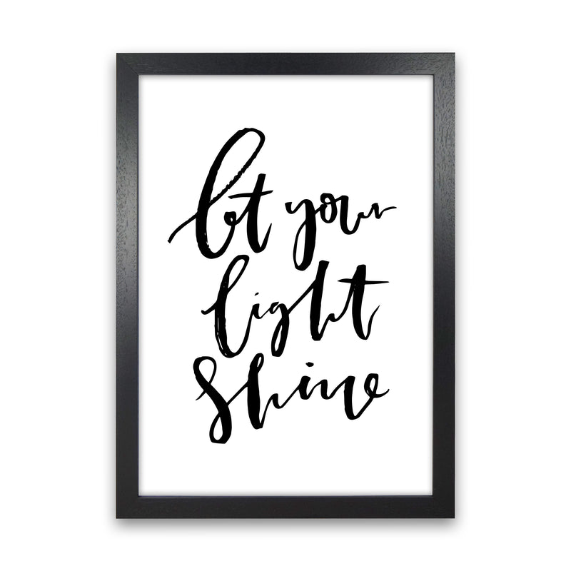 Let Your Light Shine By Planeta444 Black Grain