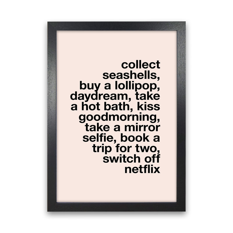 Collect Seashells By Planeta444 Black Grain
