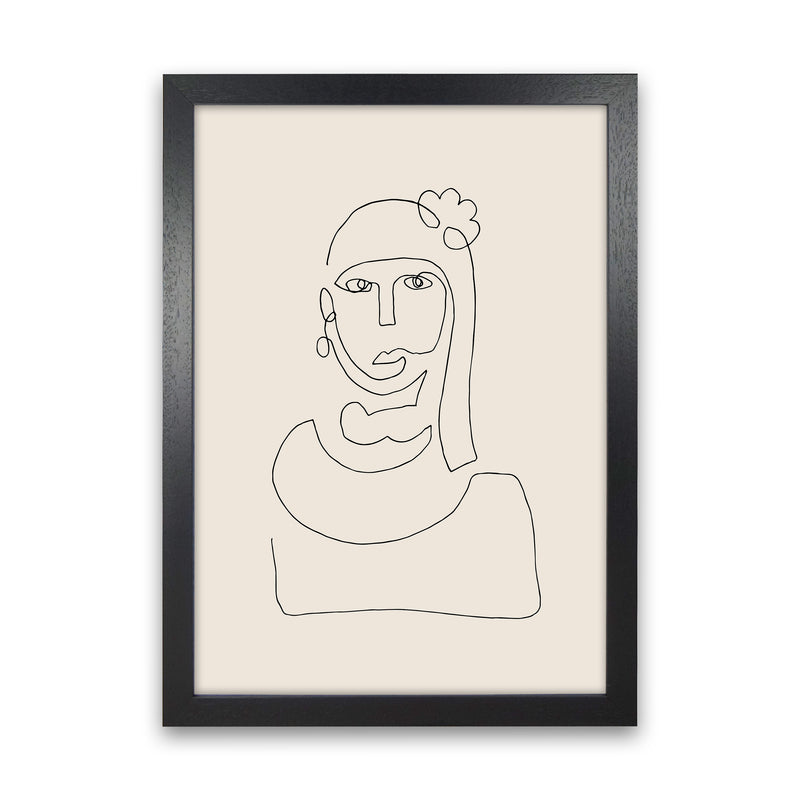 Picasso Line Bust By Planeta444 Black Grain