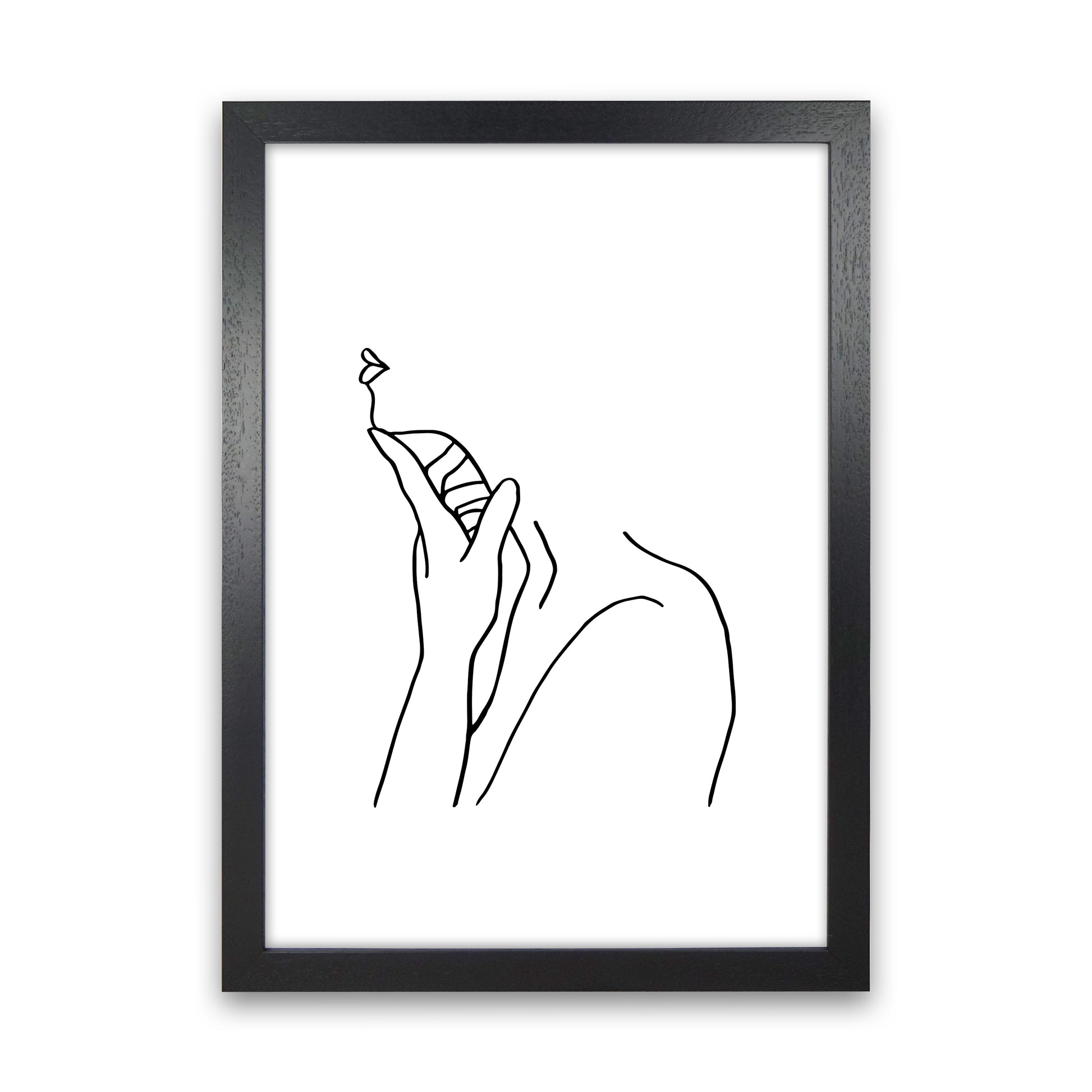 Finger On Chin By Planeta444 Black Grain