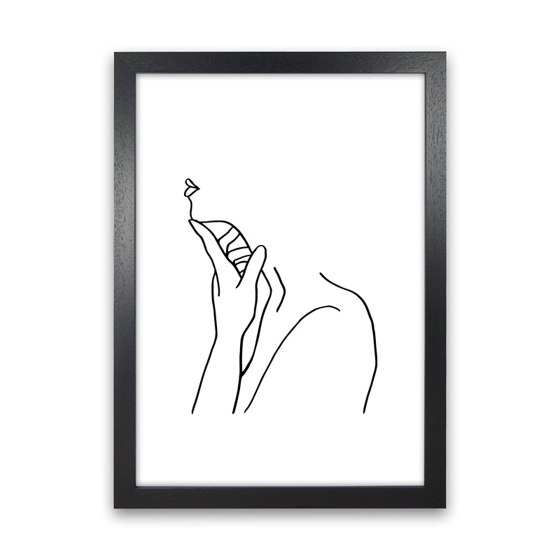 Finger On Chin By Planeta444 Black Grain