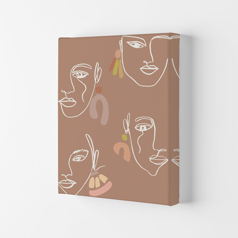 Boho Faces Mix Colors By Planeta444 Canvas