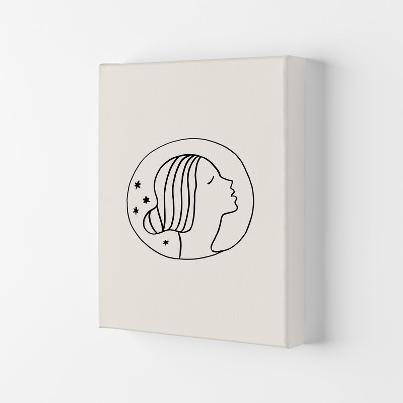 Delicate Face Circle By Planeta444 Canvas