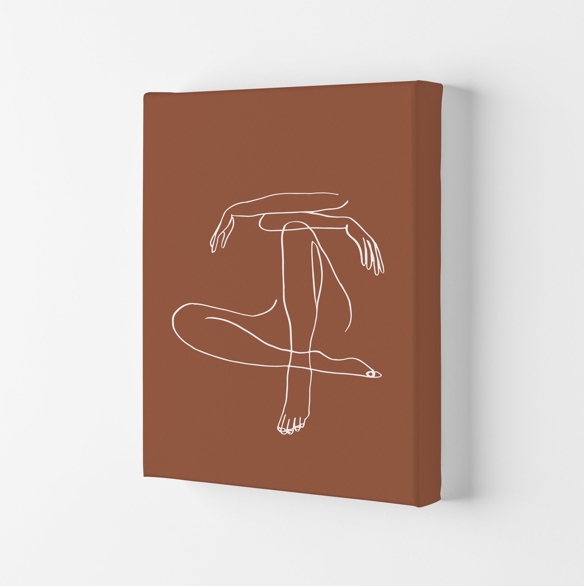 Sitting Legs Arms Crossed Terracotta By Planeta444 Canvas