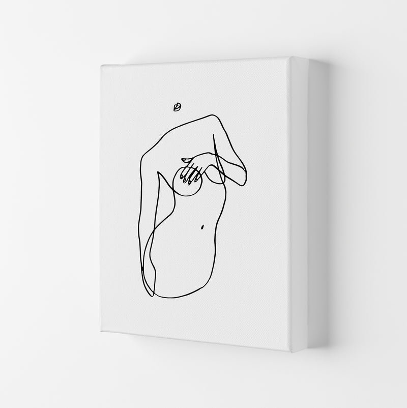 Covering Breasts With One Hand By Planeta444 Canvas
