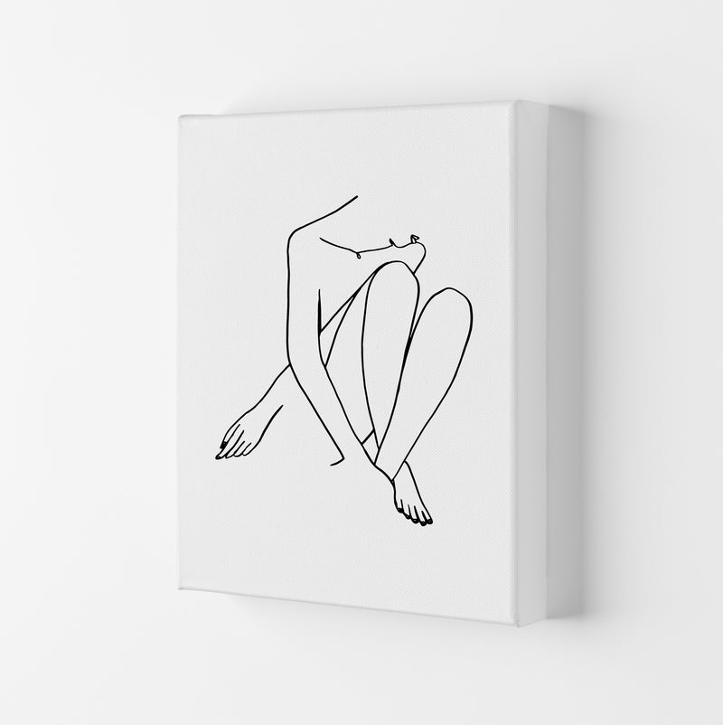 Legs Crossed Looking Down By Planeta444 Canvas