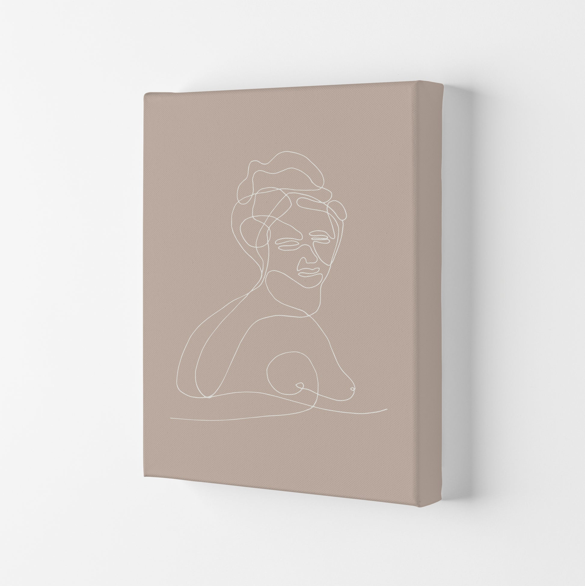 Line Bust Female Statue By Planeta444 Canvas