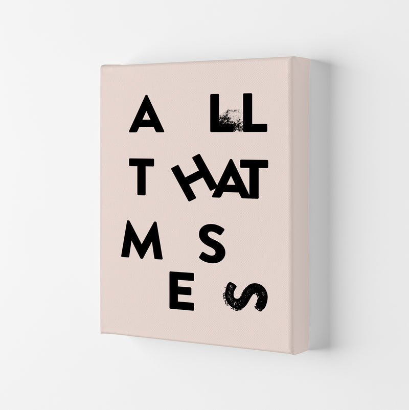 All That Mess Black By Planeta444 Canvas