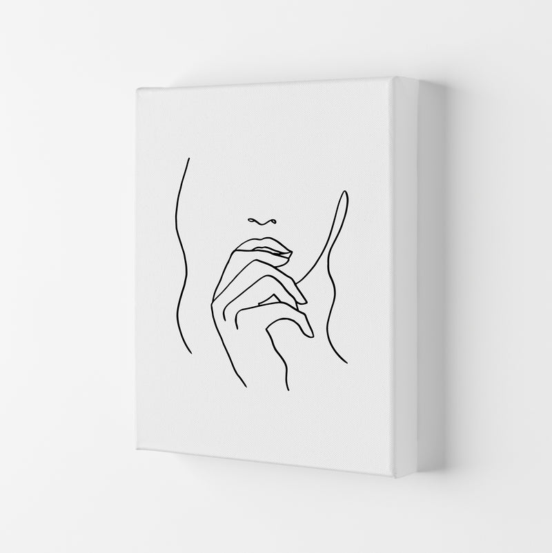 Lips Hand Hair By Planeta444 Canvas
