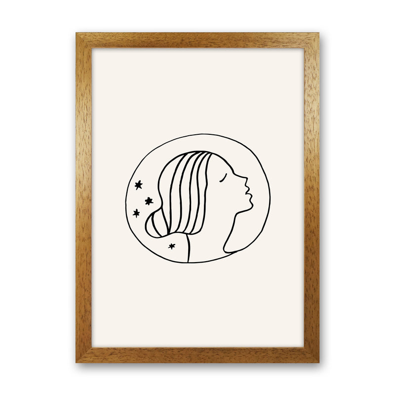 Delicate Face Circle By Planeta444 Oak Grain