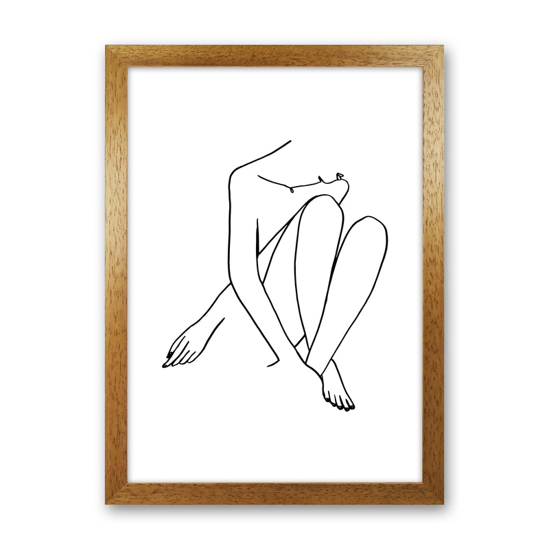 Legs Crossed Looking Down By Planeta444 Oak Grain