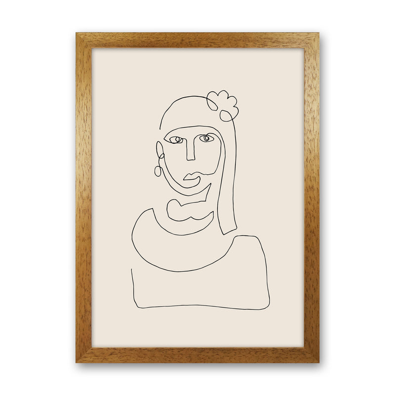 Picasso Line Bust By Planeta444 Oak Grain