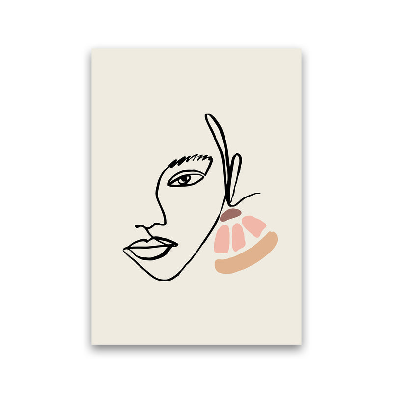Boho Face With Earrings Sketch1 By Planeta444 Print Only