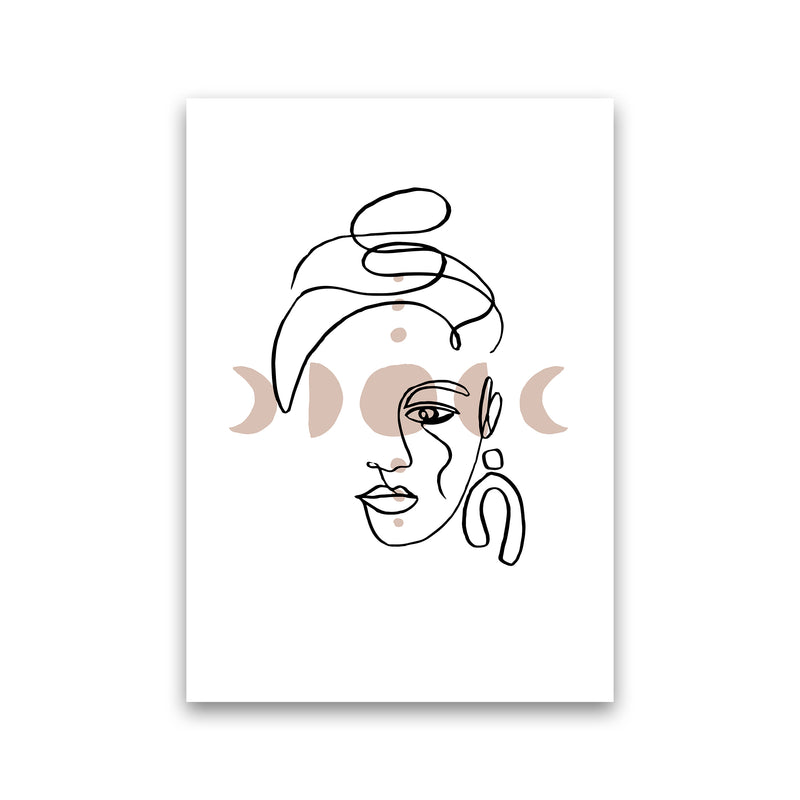 Face With Earrings Moonphases By Planeta444 Print Only