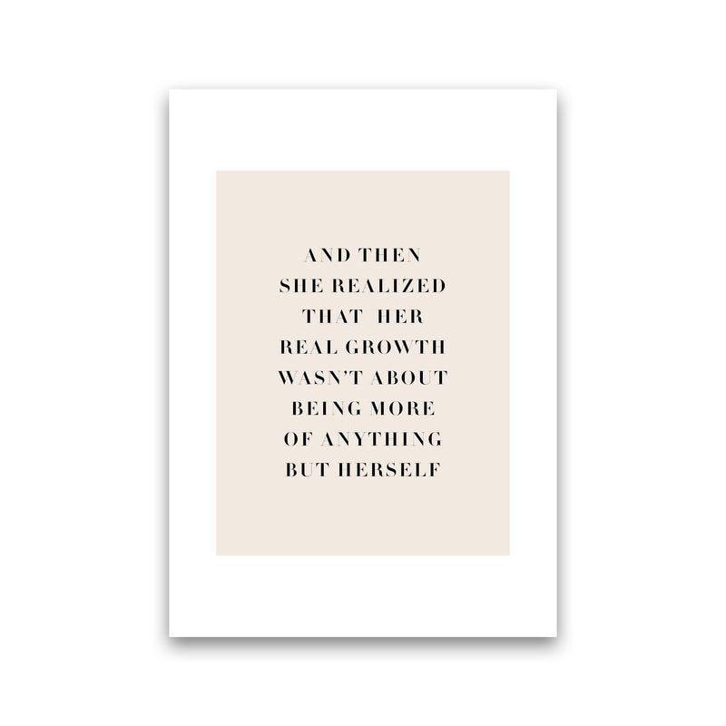 And Then She Realized Type By Planeta444 Print Only
