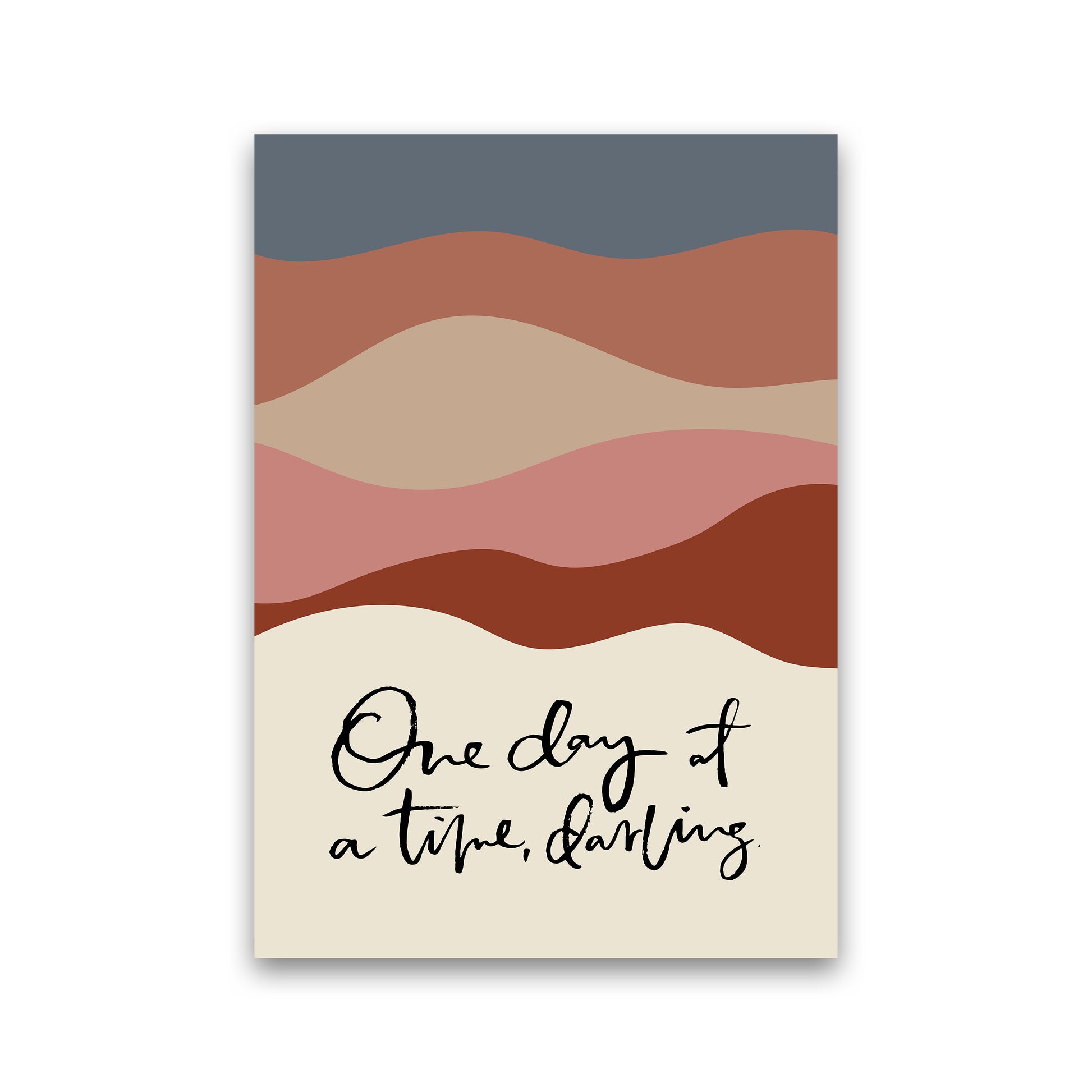 One Day At A Time Abstract By Planeta444 Print Only